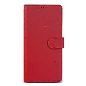 LG Q52 케이스 (Q520) 레드, 원톤 천연소가죽 다이어리