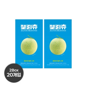 젤리츄 멜론스틱 과일스틱젤리 (1box당 10ea) 400g, 2개