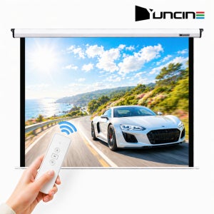 윤씨네 전동스크린 무선리모컨형 빔프로젝터 빔스크린 노출형 290cm(120인치), 1개