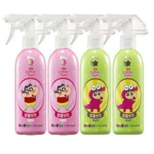 온더바디 코튼풋 발을씻자 짱구에디션 (복숭아+초코민트) 385ml 4개