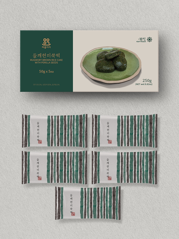 마음이가 들깨현미쑥떡 성분 분석