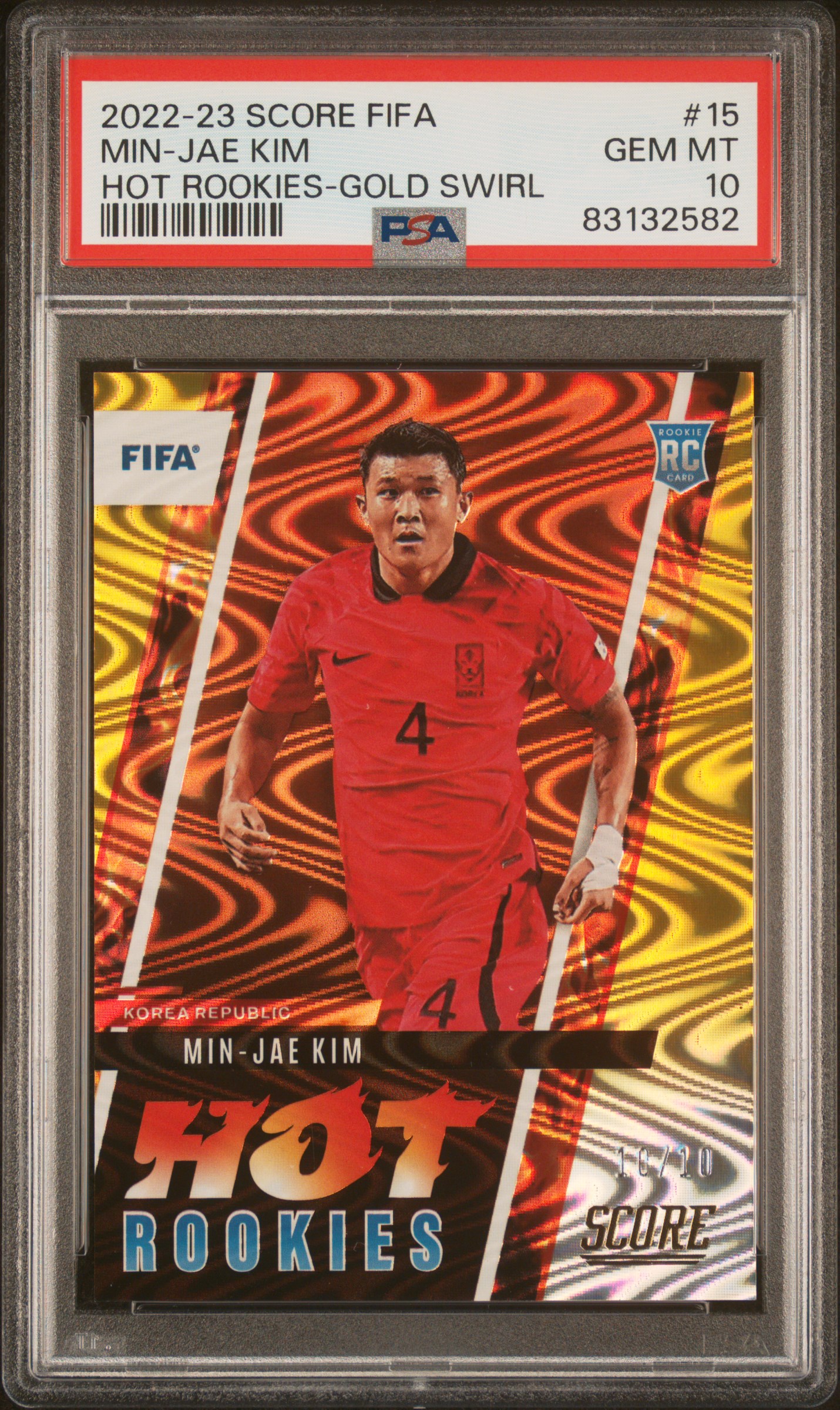 2022-23 핫 루키 10한정 골드 / 김민재 / PSA 10