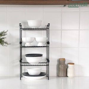 코지템 다용도 적층 철제선반 (S3개) 접시 싱크대 정리 주방수납