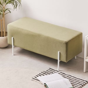 라무아 패브릭 편한 식탁벤치의자 벤치형 긴 의자 그린