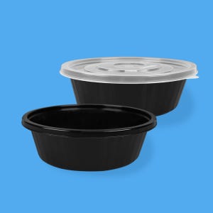 고강도 사출 탕용기 195파이소 1000ml PP 짜장 중식 배달 포장 뚜껑별도 300개