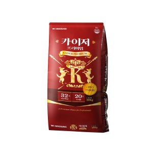 우성펫푸드 카이저 프리미엄 20kg 고단백 전연령 강아지사료 가성비 대용량