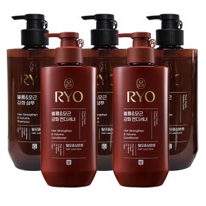 려 흑운 볼륨 앤 모근 샴푸 480ml 3개+컨디셔너 480ml 2개