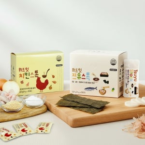 위드잇 무항생제 치킨스톡 120g + 쯔유스톡 120g, 1세트 천연조미료 가루 육수 우동