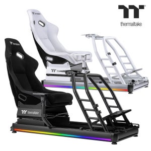 써멀테이크 GR500 레이싱시트 레이싱휠거치대 (시트포함/강철/알루미늄 프로파일)