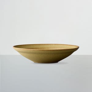 버미큘라 테이블웨어 얕은볼 림 18cm, 올리브 그린