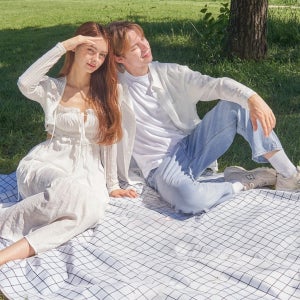 피피랩 메리매트 피크닉매트 양면방수 감성 돗자리 L(대형)