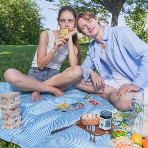 피피랩 메리매트 피크닉매트 양면방수 감성 돗자리 L(대형)