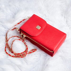 사피아노 레더 크로스 천연가죽 미니 멀티가방 체인&가죽 2가지 스트랩 포함 J2L