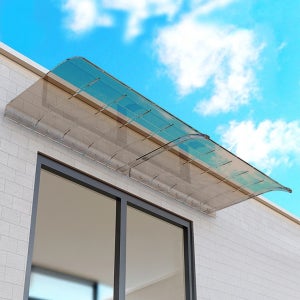 햇빛차단 비가림막 고정 어닝 폴리카보네이트어닝 현관 베란다 창문 캐노피 차양막 방수 지붕