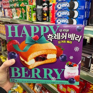 [크리스마스 한정판] 오리온 후레쉬베리 요커트베리맛 12봉입