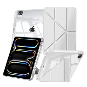 아이패드 프로 M5 11 케이스 애플펜슬 수납 투명 Y형 그레이, 프로 8세대 11 M5