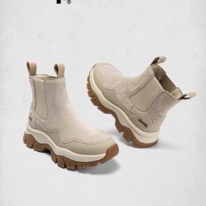 지프 두꺼운 밑창 첼시 부츠 겨울 패션 다용 부츠