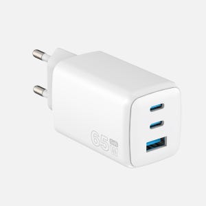 덱스탑 GaN 초고속 멀티포트 충전기 최신 규격 스마트폰 PD충전 어댑터 65W (3포트)
