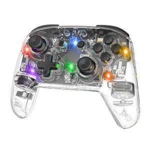 이이네 무선 투명 발광 컨트롤러 프로콘 Switch/PC Steam 호환 게임패드