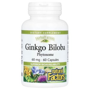 (아이허브) 네츄럴펙터스 Ginkgo Biloba Phytosome 60mg 캡슐 60정