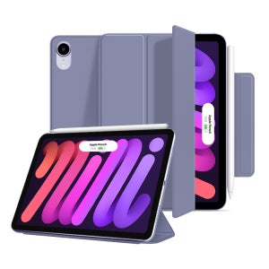 아이패드 미니7/미니6 8.3 아이패드 폴리오 애플펜슬 수납 케이스 라벤더, 미니7(A17 Pro)/6 8.3