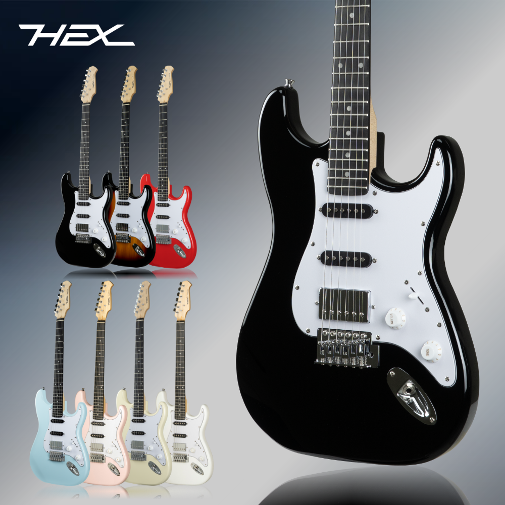 헥스 일렉기타 E50 TRD 입문용 풀패키지 / 헤드폰앰프+