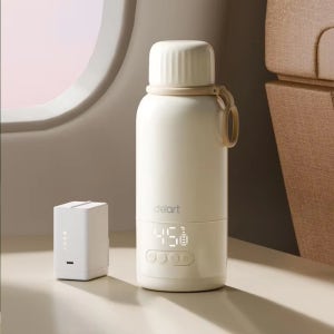 데아트 휴대용 분유포트 배터리분리 100도 가열 무선 500ml