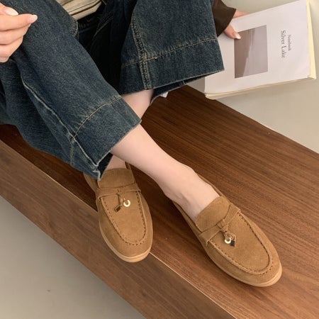 키링 모던클래식 키높이 4cm 스웨이드로퍼 가죽로퍼 210사이즈 215신발 220신발