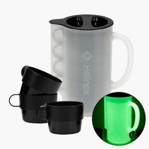 헬리녹스 4 in 1 머그 4P 컨테이너 세트 휴대용 야광 스태킹 캠핑 컵