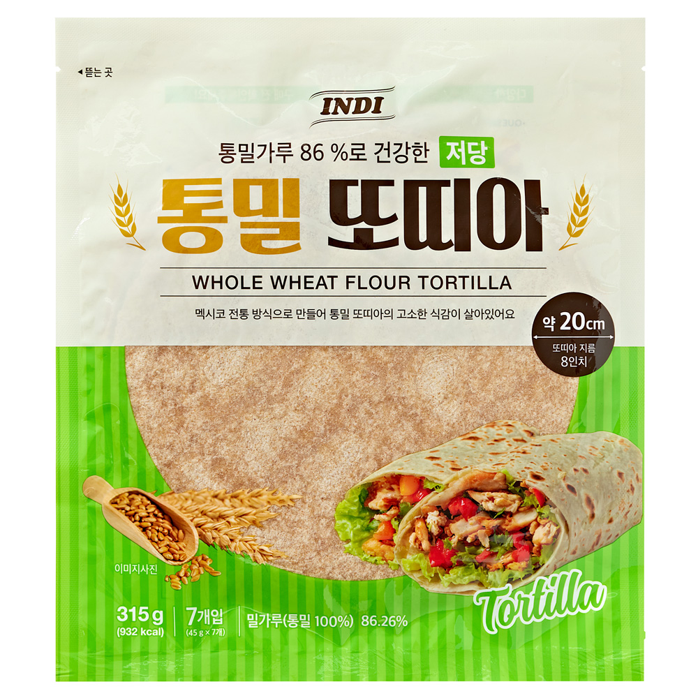 저당 통밀 또띠아 제품 이미지