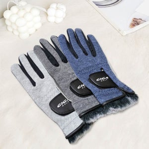 기가골프 GIGA 남성용 손목퍼 논슬립 겨울 파크골프 양손 장갑 GA4544