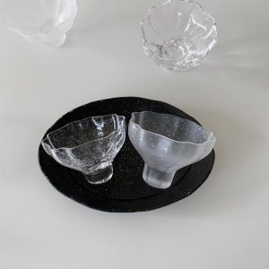 버블 플라워 유리 소주잔 사케잔 술잔 1P 감성 집들이 선물