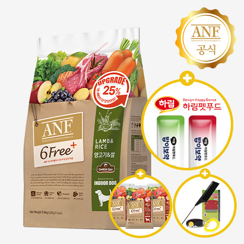 ANF 강아지 사료 6프리 식스프리플러스 양고기+쌀, 5.6kg