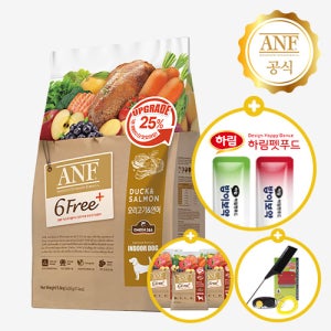 ANF 강아지 독 사료 6프리 식스프리플러스 +하루양갱 오리+연어, 5.6kg, 1개