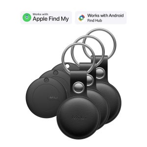 MiLi 미태그 듀얼위치추적기 삼성갤럭시 스마트태그 애플에어태그 가죽케이스 미아방지 3개