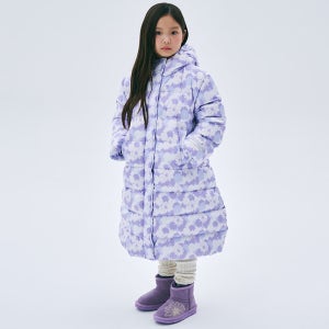 [마르디 메크르디 레쁘띠] KIDS DOWN COAT FLOWER_PURPLE