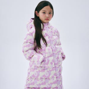 [마르디 메크르디 레쁘띠] KIDS DOWN COAT FLOWER_PINK