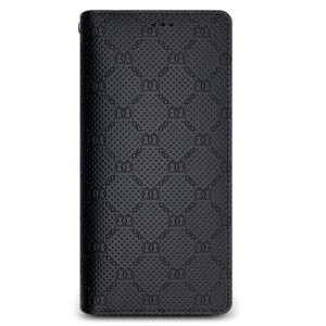 LG Q92 케이스 (Q920) 블랙, 리치 천연소가죽 플립