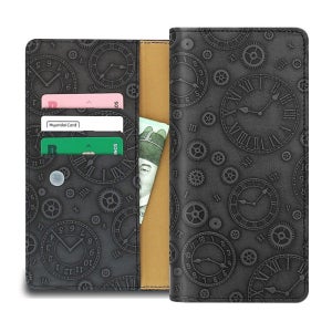 LG Q92 케이스 (Q920) 그레이, 엠제이 천연소가죽 플립