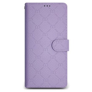 LG Q92 케이스 (Q920) 라벤더, 리치 천연소가죽 다이어리