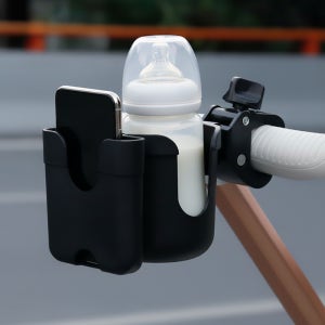 바이더픽 2in1 유모차 컵홀더 2구 웨건 오토바이 자전거 핸드폰 스맡트폰 거치대 컵홀더