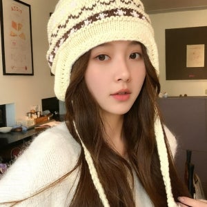 귀달이모자 니트모자 군밤 귀마개 귀덮개 털방울 겨울방한모자 스키 등산 골프