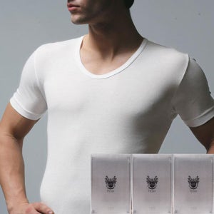 홈란쥬 트라이 고급면 백수 디럭스 반팔 런닝