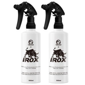 청소해결사 아이록스 내화학성 2중 분사 분무기 500ml, 블랙, 2개