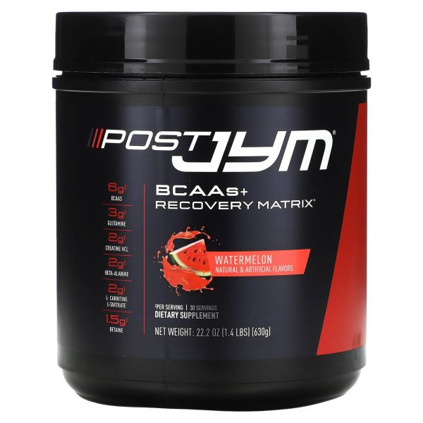 <b>JYM</b>서플리먼트사이언스 BCAA + 회복 매트릭스 수박 630g