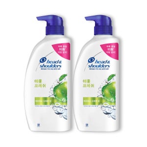 헤드앤숄더 애플프레쉬 샴푸 850ml 2개입 (사춘기 청소년 정수리냄새)