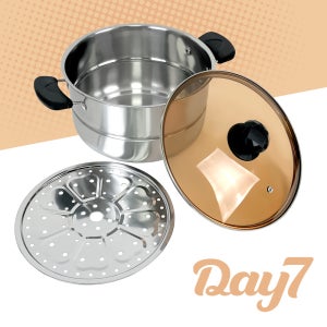 데이세븐 IH 스텐 곰솥냄비 인덕션 찜냄비 찜기 만두 떡 찜망 찜통 보쌈 이유식 고구마