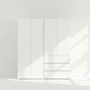 옷장 키큰장 슬라이딩 서랍 원목 거울 미니 원룸 팍스 800