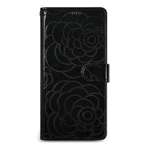 LG Q6 / Q6플러스 케이스 블랙, 장미 다이어리