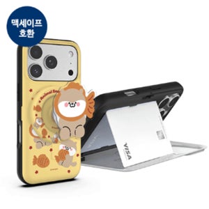 갤럭시S25 갤럭시S시리즈 동물 스노우 타운 아크릴 마그네틱 톡 마그네틱 카드도어범퍼케이스 tc